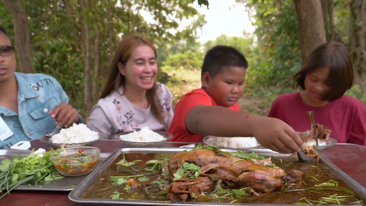 เป็ดตุ๋น (เป็ดพะโล้) สูตรเเม่นุชพ่อเยี่ยม เมนูถูกใจวาวา หวานมัน เเซ่บมาก