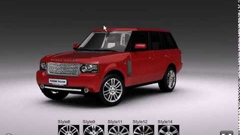 Range Rover 2010 3d interactive configurator