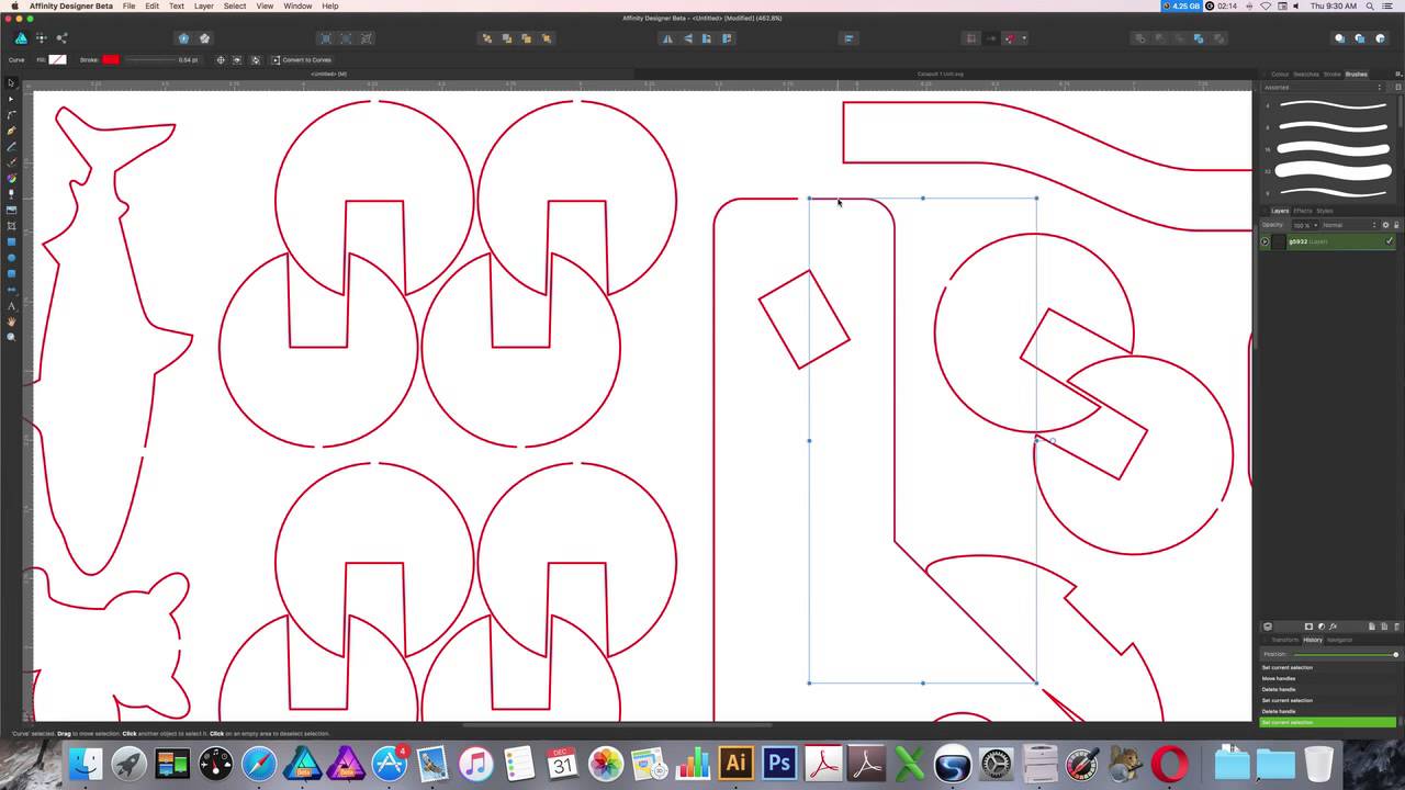 Closing open curves in Affinity Designer - YouTube