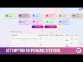 ATTEMPTING QUANT SECTIONAL GUIDELY | SBI PO MAINS | TARGET BANK EXAMS 