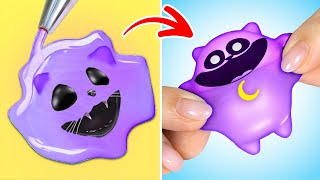 I Made Squishy Cat 🐱🌙 *Best Hacks And Fidgets With Catwoman*