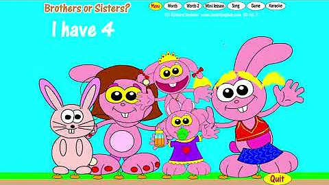 English 13 Do you have any brothers or sisters?