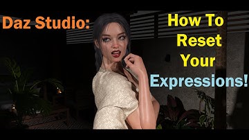 Daz Studio: Uw expressies resetten