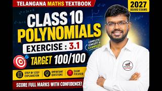 Polynomials 3.1 One Shot Revision | Telangana 10th Maths | Most Important for Board Exam 2027