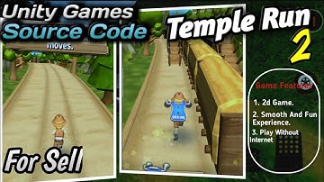 jungle runner unity made game source code Temple run style endless Runner game project