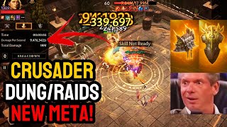 Crusader NEW BEST DUNGEON/RAIDS/GAUNTLET PvE Builds! HIGHEST DPS ESSENCE! [Diablo Immortal]