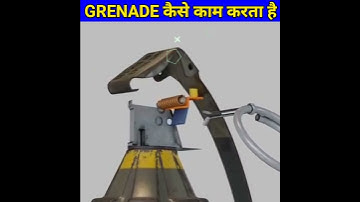 How Grenade Works?🤔 ग्रेनेड काम कैसे करता है?🙄 3D Animation😰 #shorts
