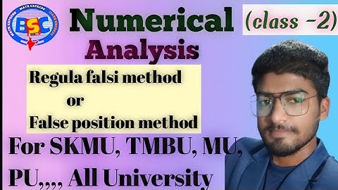 #bscmathexpress Regula falsi method or False position method, Numerical analysis.by kaushal Aarya