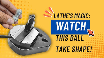 Working Video of Buyohlic’s Mini 7 x 14 | 7 x 16 lathe Ball Turning Attachment #lathe #lathemachine