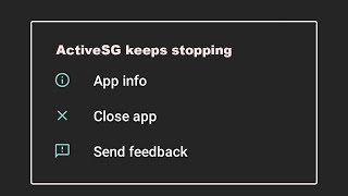 How To Fix ActiveSG App Keeps Stopping Error Problem Solved screenshot 4