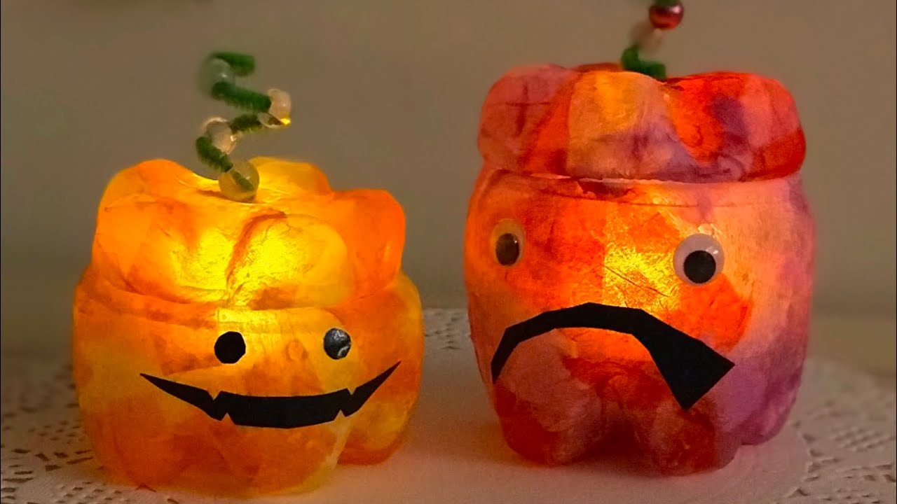 1分動画 ハロウィン工作 ペットボトルで作るカボチャランタン Youtube 1分動画 ハロウィン工作 ペットボトルで作るカボチャランタン Youtube