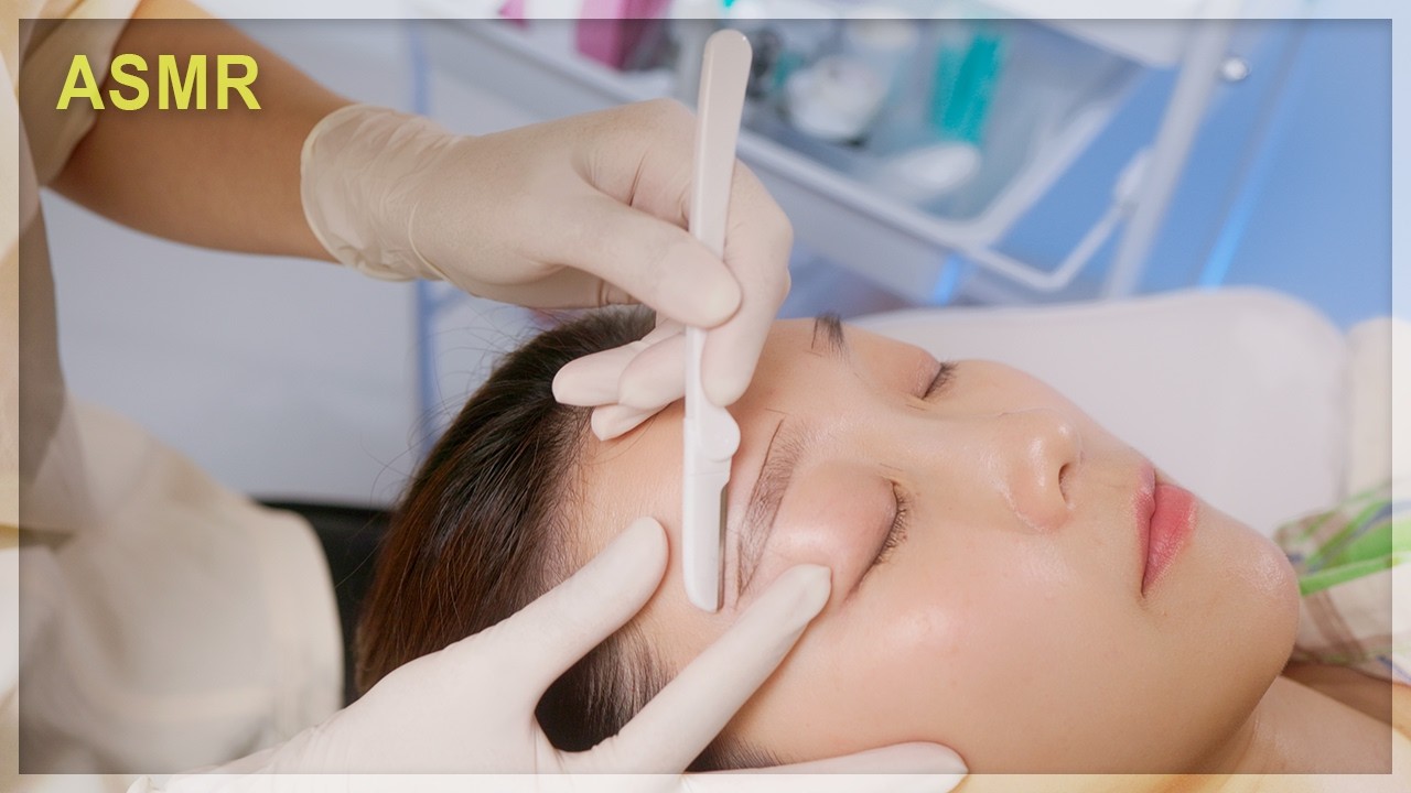 АСМР 😪 Я сделала татуировку бровей... и чуть не уснула? 😳
