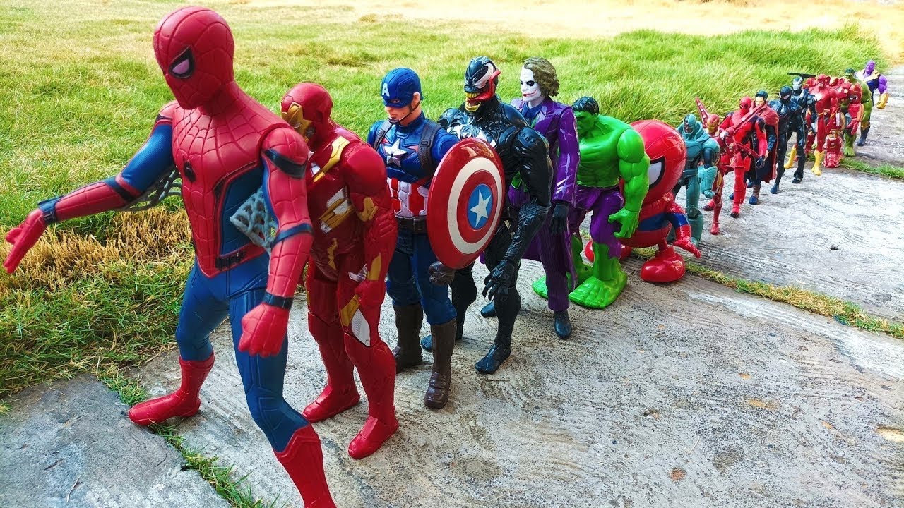 AVENGERS ACTION FIGURE COLLECTION | SPIDERMAN, HULK, IRON MAN, CAPTAIN AMERICA, THOR, SUPERMAN  #33
