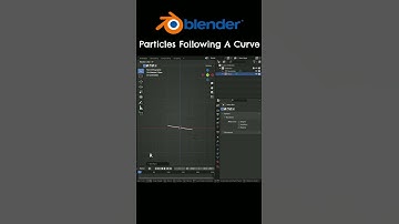 How to make particles follow a curve in Blender #shorts