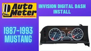 1987-1993 Foxbody Mustang Invision Digital Gauge Cluster Install