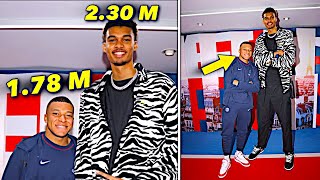 Mbappe Meets the Tallest Basketball Player 😅