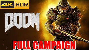 Doom 2016 Full Game No Commentary ULTRA VIOLENCE Difficulty - FULL CAMPAIGN 4K PC GAMEPLAY