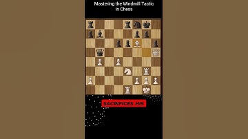Mastering the Windmill Tactic in Chess 🥰  #chessshorts
