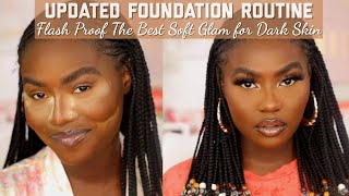 *Detailed* Flawless Go- To Soft Glam Foundation Tutorial For WOC Dark Skin screenshot 1