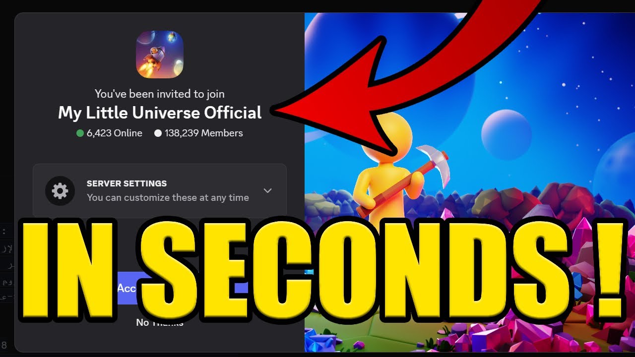 HOW to JOIN MY LITTLE UNIVERSE DISCORD SERVER PC & MOBILE - YouTube