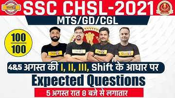 SSC CHSL Exam Analysis 2021 | 5 August की All Shift के आधार पर Expected Questions | By Exampur
