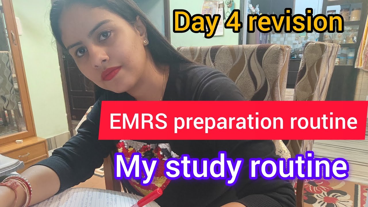 Emrs Class Routine EMRS revision | my study routine | Day 4 challenge |☀📗📖📒📃 - YouTube