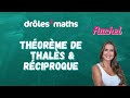 Replay Cours CPRE - Théorème de Thalès et sa réciproque