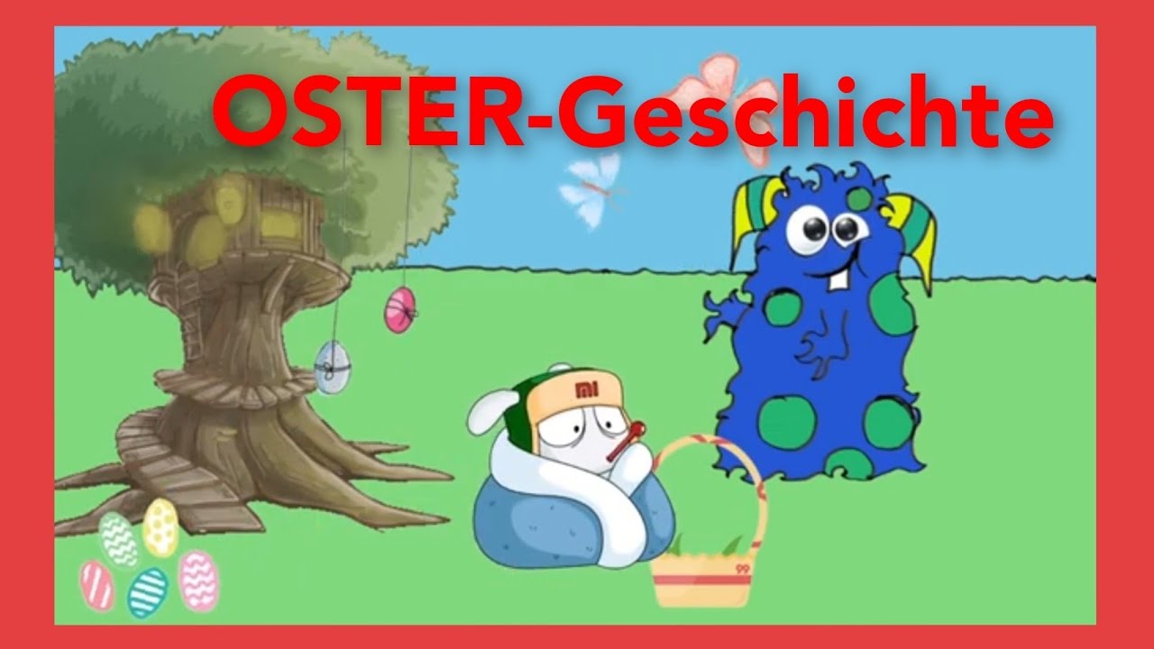 kranker Osterhase/Ostergeschichte / Monster Kindergeschichte/Cartoon für Kinder [deutsch] 🐰