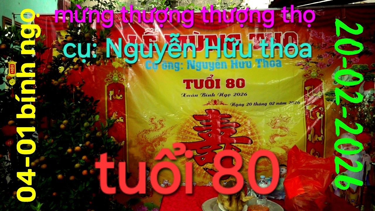 lễ mừng thượng thượng thọ cụ nguyễn hữu thoa