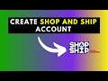 Comment crer un compte shop and ship  shop and ship powered by aramex