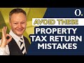 18 mistakes when filing your property tax return