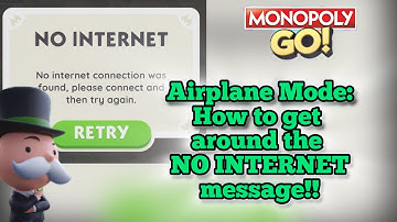 Airplane Mode not working? Here’s how to get around that NO INTERNET message!! #monopolygo