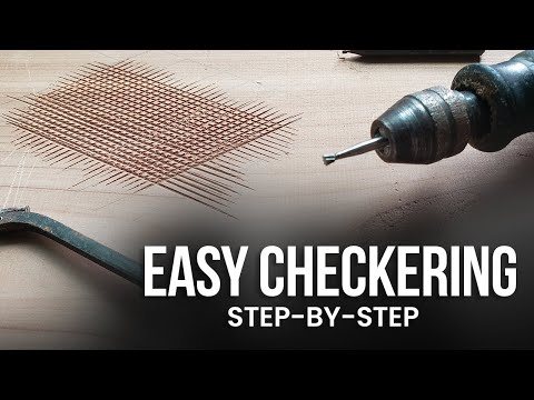 Wood Carving Tutorial: Easy Checkering Pattern for Beginners