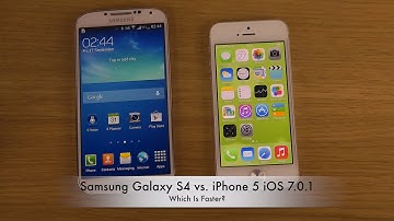 Samsung Galaxy S4 vs. iPhone 5 iOS 7.0.2 - Which Is Faster?