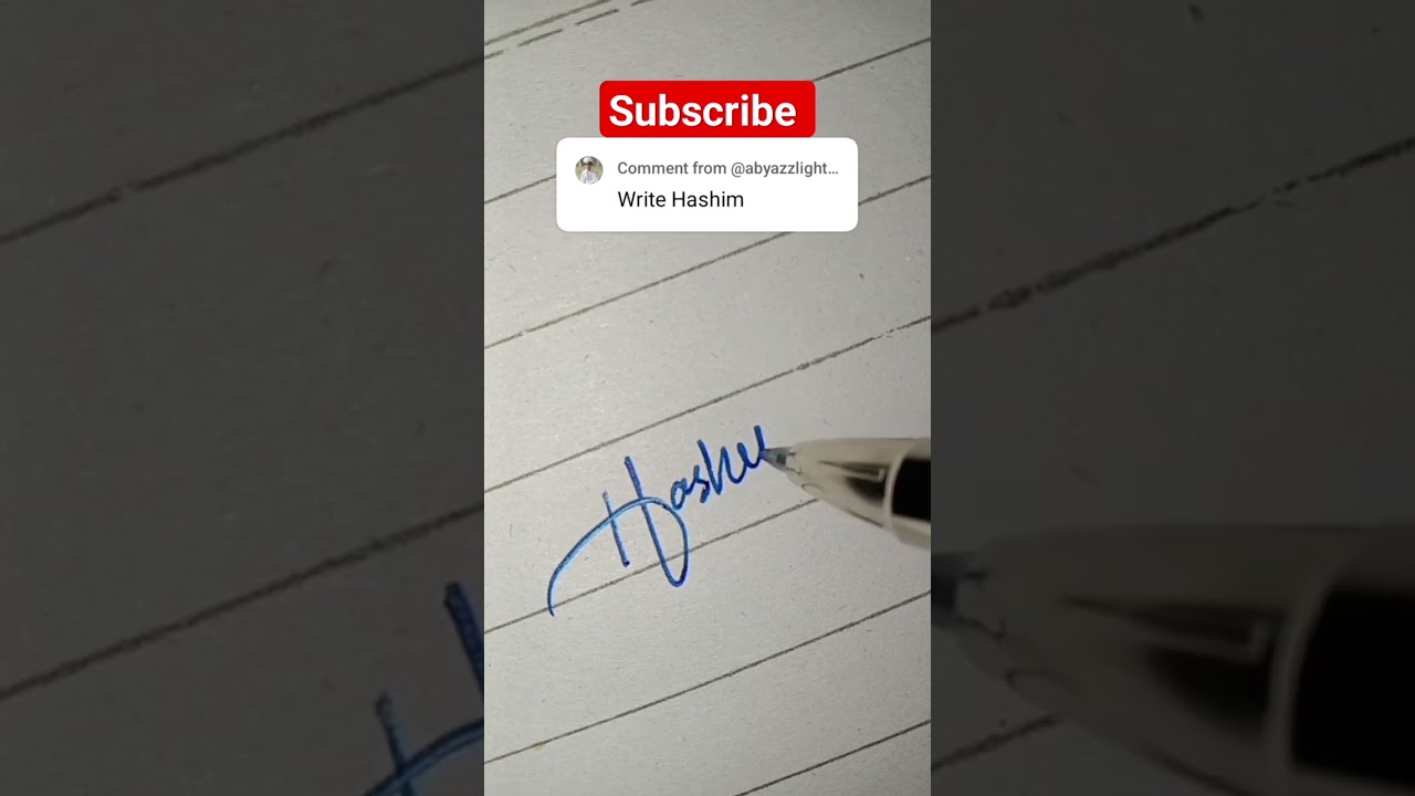 Hashim name signature||Best signature style 