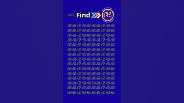 Eye Test Challenge: Can You Find the 54? #quizmeplztv #quiztime #quiz