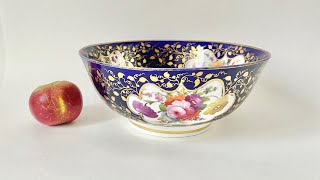 РЕДКОСТЬ. Большая антикварная чаша для пунша, Coalport, 1820th