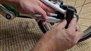 Training wheels adapter for Woom 2
