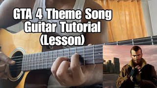 GTA 4 Theme Song Guitar Tutorial(TABS) Resimi