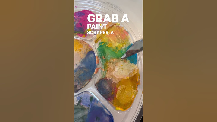 NO-SCRAPE paint palette cleaning hack🥇 🎨