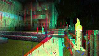 Minecraft - Midnight Stroll (anaglyph 3D)