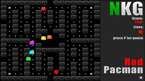 RED PACMAN ONLINE PAC MAN FROM PLAYCCLASSICGAMES NET PLAY CLASSIC GAMES NET