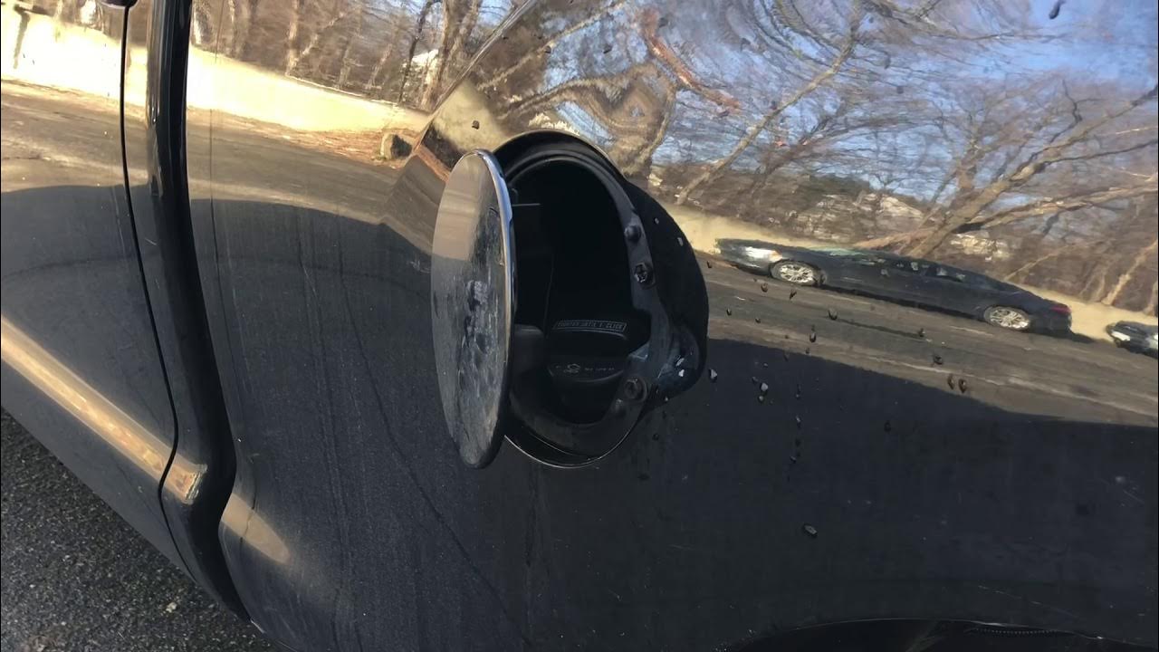 DIY fix 2007-2013 Toyota Tundra fuel door spring using a magnet. - YouTube