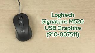 Розпаковка Logitech Signature M520 USB Graphite (910-007511)