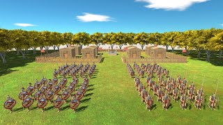 SPARTAN Pig Protectors vs Army from ALL FACTIONS Animal Revolt Battle Simulator