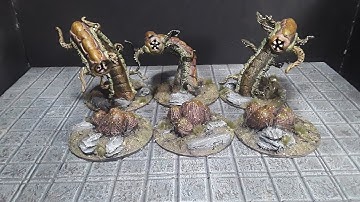 Scratch Built Worm Monsters for EZD6 Pathfinder D&D