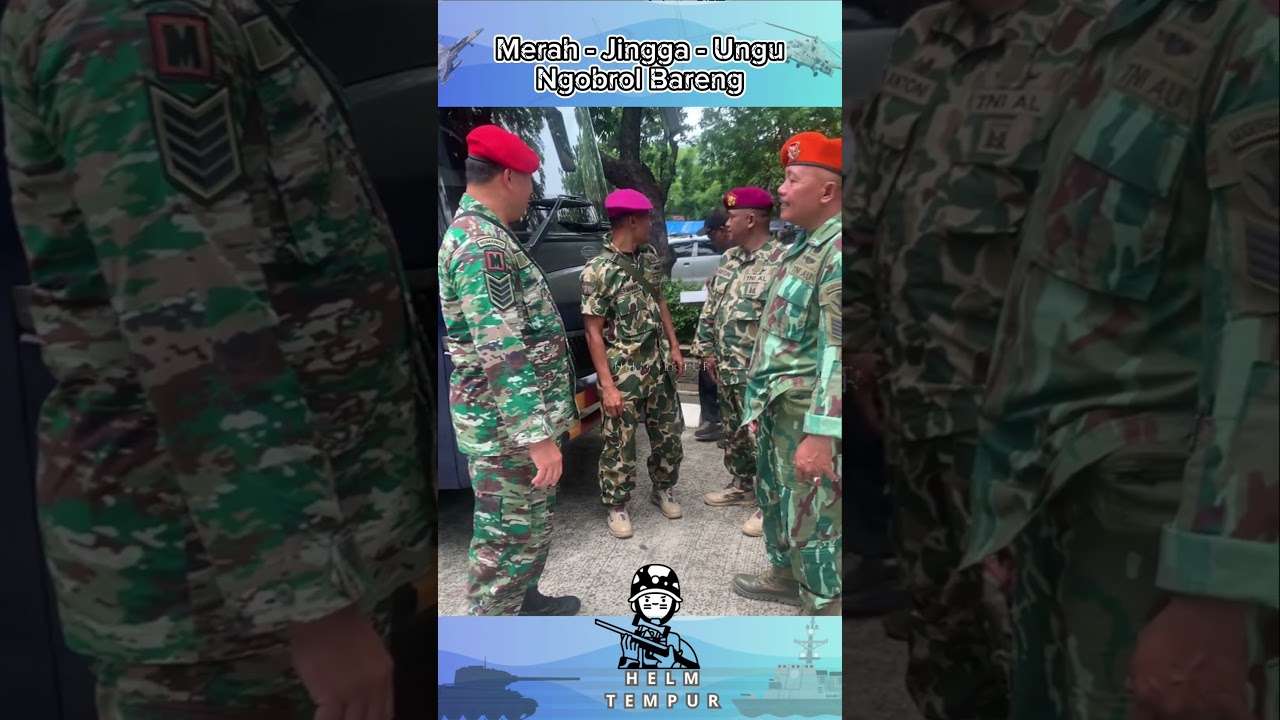 Prajurit Senior Baret Merah-Jingga-Ungu Ngobrol Bareng 