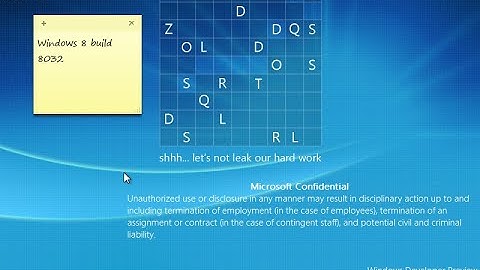 Installing Windows 8 build 8032