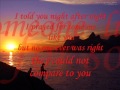 That Somebody Was You 