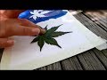 How to make leaf stamp art - SUMMER FUN SERIES